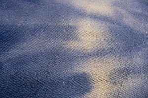 Purple-navy Tie-Dye 5X8 Hand-Tufted Modern Rug