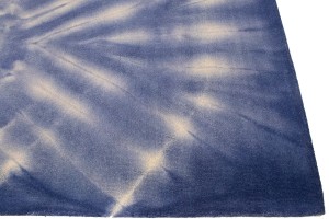 Purple-navy Tie-Dye 5X8 Hand-Tufted Modern Rug
