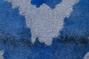 Blue Abstract 5X8 Hand-Tufted Modern Rug