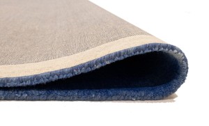 Navy Blue Tie-Dye 5X8 Hand-Tufted Modern Rug