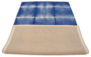 Navy Blue Tie-Dye 5X8 Hand-Tufted Modern Rug
