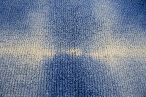 Navy Blue Tie-Dye 5X8 Hand-Tufted Modern Rug