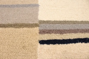 Multicolored Stripes 5X8 Hand-Tufted Modern Rug