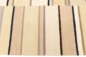 Multicolored Stripes 5X8 Hand-Tufted Modern Rug