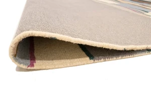 Multicolored Stripes 5X8 Hand-Tufted Modern Rug