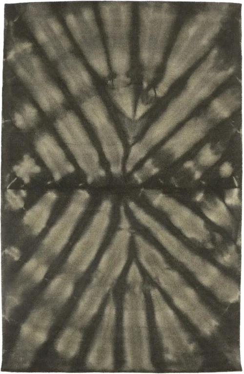 Dark Brown Tie-Dye 5X8 Hand-Tufted Modern Rug