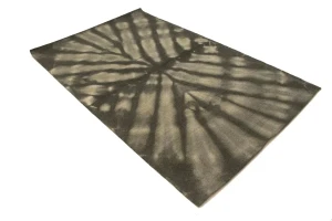 Dark Brown Tie-Dye 5X8 Hand-Tufted Modern Rug