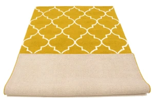 Gold Trellis 5X8 Hand-Tufted Modern Rug
