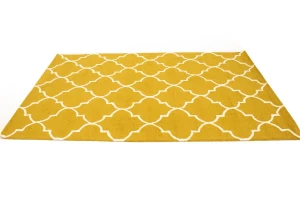Gold Trellis 5X8 Hand-Tufted Modern Rug