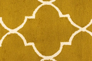 Gold Trellis 5X8 Hand-Tufted Modern Rug