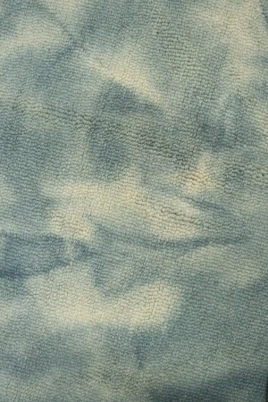 Dark Teal Tie-Dye 5X8 Hand-Tufted Modern Rug