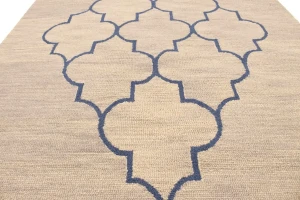 Beige Trellis 5X8 Hand-Tufted Modern Rug