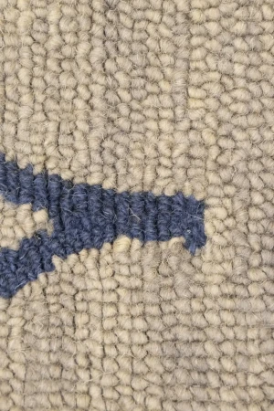 Beige Trellis 5X8 Hand-Tufted Modern Rug