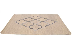 Beige Trellis 5X8 Hand-Tufted Modern Rug