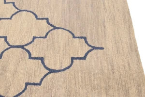 Beige Trellis 5X8 Hand-Tufted Modern Rug