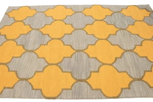 Multicolored Trellis 5X8 Hand-Tufted Modern Rug