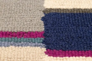 Multicolored Stripes 5X8 Hand-Tufted Modern Rug