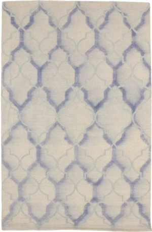 Cream Trellis 5X8 Hand-Tufted Modern Rug