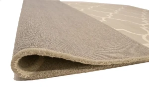 Cream & Beige Trellis 5X8 Hand-Tufted Modern Rug