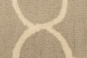 Cream & Beige Trellis 5X8 Hand-Tufted Modern Rug