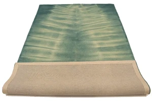 Green Tie-Dye 5X8 Hand-Tufted Modern Rug