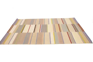 Multicolored Stripes 5X8 Hand-Tufted Modern Rug