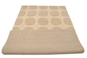 Beige Abstract 5X8 Hand-Tufted Modern Rug