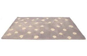 Mauve Tie-Dye 5X8 Hand-Tufted Modern Rug