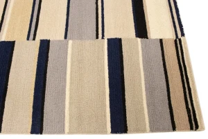 Multicolored Stripes 5X8 Hand-Tufted Modern Rug