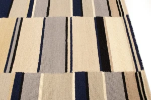 Multicolored Stripes 5X8 Hand-Tufted Modern Rug