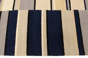 Multicolored Stripes 5X8 Hand-Tufted Modern Rug