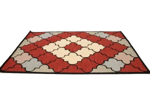 Multicolored Trellis 5X8 Hand-Tufted Modern Rug