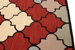 Multicolored Trellis 5X8 Hand-Tufted Modern Rug