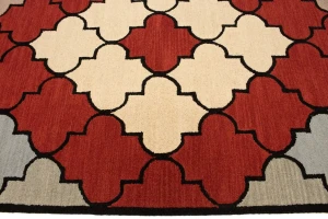 Multicolored Trellis 5X8 Hand-Tufted Modern Rug