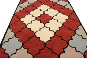 Multicolored Trellis 5X8 Hand-Tufted Modern Rug