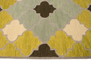 Multicolored Trellis 5X8 Hand-Tufted Modern Rug