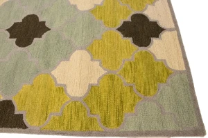 Multicolored Trellis 5X8 Hand-Tufted Modern Rug