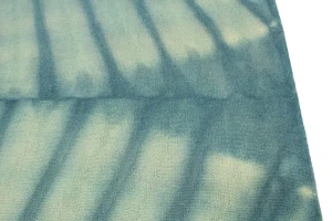 Teal Tie-Dye 5X8 Hand-Tufted Modern Rug