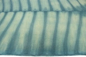 Teal Tie-Dye 5X8 Hand-Tufted Modern Rug