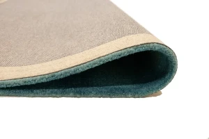 Teal Tie-Dye 5X8 Hand-Tufted Modern Rug