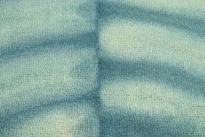 Teal Tie-Dye 5X8 Hand-Tufted Modern Rug