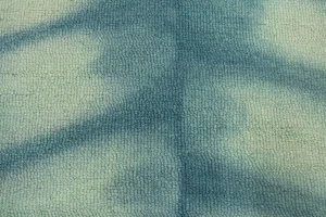 Teal Tie-Dye 5X8 Hand-Tufted Modern Rug