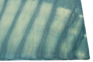 Teal Tie-Dye 5X8 Hand-Tufted Modern Rug