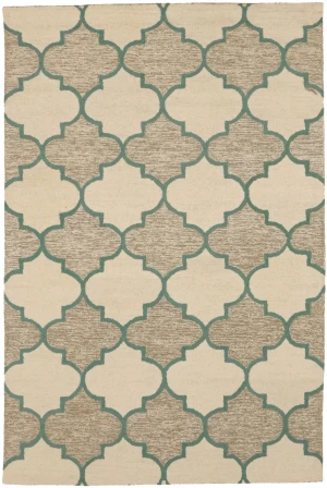 Multicolored Trellis 5X8 Hand-Tufted Modern Rug