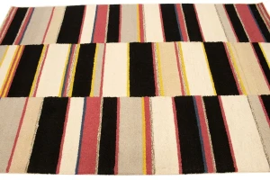Multicolored Stripes 5X8 Hand-Tufted Modern Rug