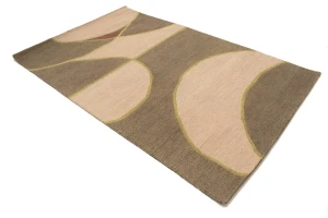 Multicolored Abstract 5X8 Hand-Tufted Modern Rug