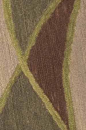 Multicolored Abstract 5X8 Hand-Tufted Modern Rug