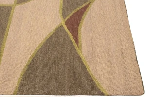 Multicolored Abstract 5X8 Hand-Tufted Modern Rug