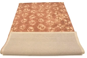 Rusty Brown Tie-Dye 5X8 Hand-Tufted Modern Rug