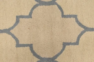 Cream & Gray Trellis 5X8 Hand-Tufted Modern Rug